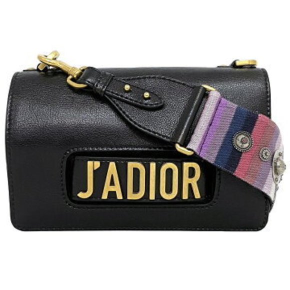 Christian Dior Bag Black JADIOR CWVM Leather clutch Shoulder Bag flap - Picture 1 of 9